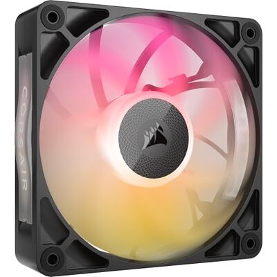 Corsair iCUE LINK RX120 MAX RGB 120mm PWM Dicker Lüfter – Hochstatischer Druck – Magnetisches Kuppellager – Einzelner Lüfter – Schwarz Corsair iCUE LINK RX120 MAX RGB 120mm PWM Dicker Lüfter – Hochstatischer Druck – Magnetisches Kuppellager – Einzelner Lüfter – Schwarz