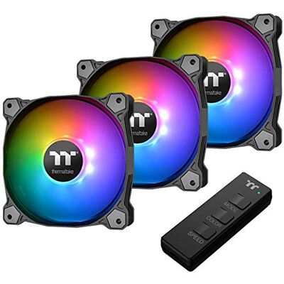 Thermaltake Pure 12 Argb Sync Gehäuselüfter Tt-Premium Edition (3-Fan Pack),CL-F079-PL12SW-A,Schwarz Thermaltake Pure 12 Argb Sync Gehäuselüfter Tt-Premium Edition (3-Fan Pack),CL-F079-PL12SW-A,Schwarz
