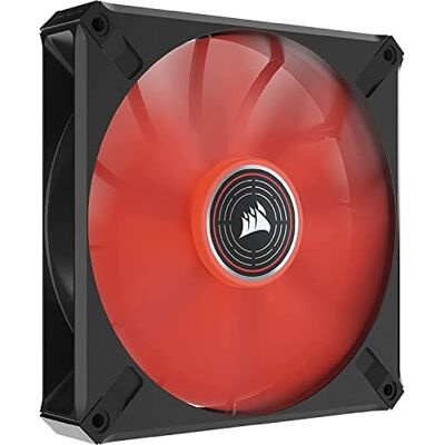 Corsair ML140 LED ELITE, 140mm PWM-Lüfter mit LEDs ( AirGuide-Technologie, Magnetschwebelager, Bis zu 1.600 U/min, acht helle LEDs, Geräuscharm, Hoher Luftstrom) Einzelpackung Rot Corsair ML140 LED ELITE, 140mm PWM-Lüfter mit LEDs ( AirGuide-Technologie, Magnetschwebelager, Bis zu 1.600 U/min, acht helle LEDs, Geräuscharm, Hoher Luftstrom) Einzelpackung Rot