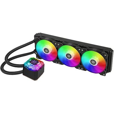 Silverstone SST-IG360-ARGB IceGem AIO Flüssigkeitskühler, 3x 120mm PWM ARGB Lüfter, Intel 115x/2066, AMD AM4 Silverstone SST-IG360-ARGB IceGem AIO Flüssigkeitskühler, 3x 120mm PWM ARGB Lüfter, Intel 115x/2066, AMD AM4