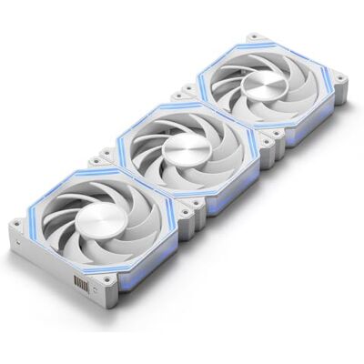 darkFlash INF34 120-mm-PC-Gehäuselüfter, Daisy-Chain, Kühlung mit bis zu 2000 U/min, 4-Poliger PWM, ARGB-CPU-Kühler, Computerlüfter, 3er-Pack (Weiß, Vorwärts) darkFlash INF34 120-mm-PC-Gehäuselüfter, Daisy-Chain, Kühlung mit bis zu 2000 U/min, 4-Poliger PWM, ARGB-CPU-Kühler, Computerlüfter, 3er-Pack (Weiß, Vorwärts)