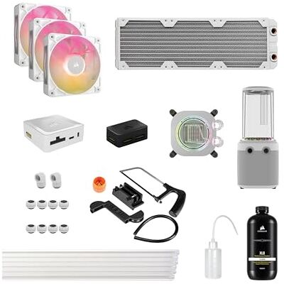 Corsair iCUE LINK XH505i RX 360 RGB Individuelles Kühlungs-Kit – XC7 ELITE CPU-Wasserblock, XD6 ELITE-Pumpenreservoir, 3x RX120 RGB-Lüfter, XR5 360-mm-Radiator, iCUE LINK-Systemhub Weiß Corsair iCUE LINK XH505i RX 360 RGB Individuelles Kühlungs-Kit – XC7 ELITE CPU-Wasserblock, XD6 ELITE-Pumpenreservoir, 3x RX120 RGB-Lüfter, XR5 360-mm-Radiator, iCUE LINK-Systemhub Weiß
