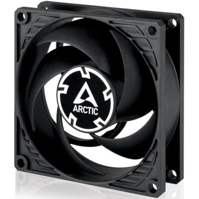 Arctic P8 Max PC Lüfter, High-Performance 80 mm Gehäuselüfter Serverlüfter, optimiert für statischen Druck, hochwertiges Gleitlager, PC, Computer, 3000 rpm Arctic P8 Max PC Lüfter, High-Performance 80 mm Gehäuselüfter Serverlüfter, optimiert für statischen Druck, hochwertiges Gleitlager, PC, Computer, 3000 rpm