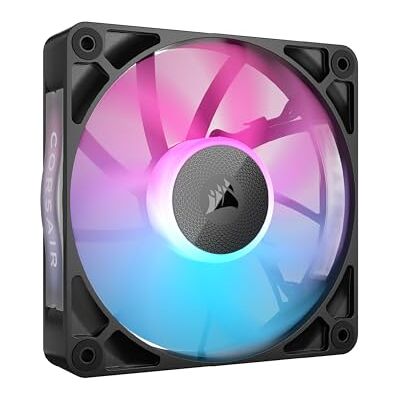 Corsair iCUE LINK RX120 RGB 120mm PWM-Lüfter Magnetisches Kuppellager Einzelner Lüfter Schwarz Corsair iCUE LINK RX120 RGB 120mm PWM-Lüfter Magnetisches Kuppellager Einzelner Lüfter Schwarz