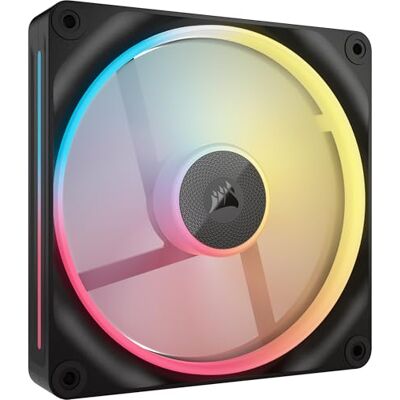 Corsair iCUE LINK LX140-R RGB 140mm PWM-Umkehrlüfter – Einzelner Lüfter – Geräuscharm, Magnetische Kuppellagerung, Zwei Lichtschleifen, QuikTurn™-Schrauben, Null-Drehzahl-Modus – Schwarz Corsair iCUE LINK LX140-R RGB 140mm PWM-Umkehrlüfter – Einzelner Lüfter – Geräuscharm, Magnetische Kuppellagerung, Zwei Lichtschleifen, QuikTurn™-Schrauben, Null-Drehzahl-Modus – Schwarz