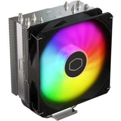Cooler Master Hyper 212 Spectrum V3 CPU-Luftkühler, ARGB-Sync, 120 mm PWM-Lüfter, 4 Kupfer-Direktkontakt-Wärmerohre, 152 mm hoch, Halterungen AMD Ryzen AM5/AM4, Intel LGA1700/1200 (RR-S4NA-17PA-R1) Cooler Master Hyper 212 Spectrum V3 CPU-Luftkühler, ARGB-Sync, 120 mm PWM-Lüfter, 4 Kupfer-Direktkontakt-Wärmerohre, 152 mm hoch, Halterungen AMD Ryzen AM5/AM4, Intel LGA1700/1200 (RR-S4NA-17PA-R1)