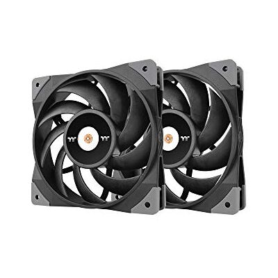 Thermaltake TOUGHFAN 12 High Static Pressure Fan Gehäuse-Lüfter PWM 500-2000rpm 2 Pack Schwarz Thermaltake TOUGHFAN 12 High Static Pressure Fan Gehäuse-Lüfter PWM 500-2000rpm 2 Pack Schwarz