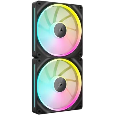 Corsair iCUE LINK LX140 RGB 140mm PWM-Lüfter Doppelpack – Zwei Lichtschleifen – Inklusive iCUE LINK System Hub – AirGuide Technologie – Schwarz Corsair iCUE LINK LX140 RGB 140mm PWM-Lüfter Doppelpack – Zwei Lichtschleifen – Inklusive iCUE LINK System Hub – AirGuide Technologie – Schwarz