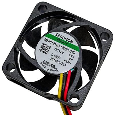 Sunon 12V DC 0,48W 40x40x10mm 11,9m³/h 5800U/Min 11,9m³/h MF40101V21000UG99 Sunon 12V DC 0,48W 40x40x10mm 11,9m³/h 5800U/Min 11,9m³/h MF40101V21000UG99