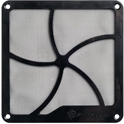 Silverstone FF122B 120 mm Lüfterabdeckung mit Staubfilter, Magnet-Montage, schwarz Silverstone FF122B 120 mm Lüfterabdeckung mit Staubfilter, Magnet-Montage, schwarz