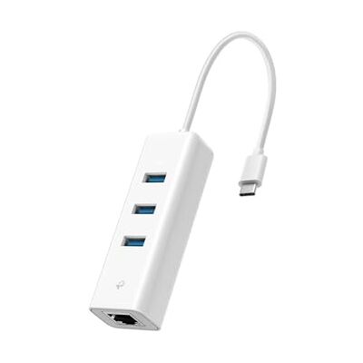 TP-Link UE330C USB-C Hub mit Gigabit-LAN-Adapter, 3 USB-A 3.0 Ports, USB-C auf Ethernet Netzwerkadapter, kompatibel mit Laptop, MacBook, Chromebook, Linux-Laptop, Nintendo-Geräten und iPad TP-Link UE330C USB-C Hub mit Gigabit-LAN-Adapter, 3 USB-A 3.0 Ports, USB-C auf Ethernet Netzwerkadapter, kompatibel mit Laptop, MacBook, Chromebook, Linux-Laptop, Nintendo-Geräten und iPad