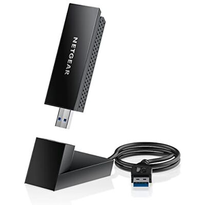 Netgear Nighthawk WiFi 6E USB 3.0-Adapter (A8000) – AXE3000 Tri-Band Wireless Gigabit Speed (bis zu 3 Gbit/s) Funktioniert mit jedem WiFi 6- oder 6E-Router oder Mesh-System – Für Windows-PCs Netgear Nighthawk WiFi 6E USB 3.0-Adapter (A8000) – AXE3000 Tri-Band Wireless Gigabit Speed (bis zu 3 Gbit/s) Funktioniert mit jedem WiFi 6- oder 6E-Router oder Mesh-System – Für Windows-PCs