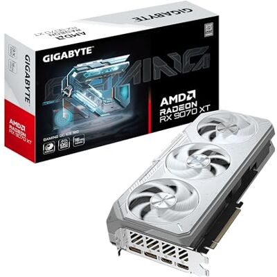 Gigabyte Radeon RX 9070 XT Gaming OC Ice 16G Grafikkarte 16GB GDDR6, 256bit, PCI-E 5.0, 3060 MHz Kerntakt, 2 x DisplayPort, 2 x HDMI, GV-R907XGAMINGOCICE-16GD Gigabyte Radeon RX 9070 XT Gaming OC Ice 16G Grafikkarte 16GB GDDR6, 256bit, PCI-E 5.0, 3060 MHz Kerntakt, 2 x DisplayPort, 2 x HDMI, GV-R907XGAMINGOCICE-16GD