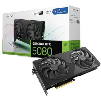 PNY NVIDIA GeForce RTX™ 5080 Slim Dual-Lüfter, Dual-Slot OC-Grafikkarte PNY NVIDIA GeForce RTX™ 5080 Slim Dual-Lüfter, Dual-Slot OC-Grafikkarte