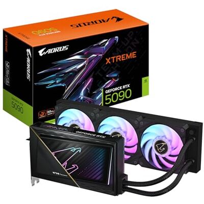 Gigabyte AORUS GeForce RTX 5090 Xtreme WATERFORCE 32G Grafikkarte 32 GB GDDR7, 512 Bit, PCI-E 5.0, 2655 MHz Kernfrequenz, 3 x DP 2.1a, 1 x HDMI 2.1b, NVIDIA DLSS 4, GV-N5090AORUSX W-32GD Gigabyte AORUS GeForce RTX 5090 Xtreme WATERFORCE 32G Grafikkarte 32 GB GDDR7, 512 Bit, PCI-E 5.0, 2655 MHz Kernfrequenz, 3 x DP 2.1a, 1 x HDMI 2.1b, NVIDIA DLSS 4, GV-N5090AORUSX W-32GD