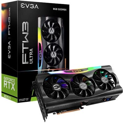 EVGA GeForce RTX 3070 Ti FTW3 Ultra Gaming, 08G-P5-3797-KL, 8GB GDDR6X, iCX3 Technology, ARGB LED, Metal Backplate EVGA GeForce RTX 3070 Ti FTW3 Ultra Gaming, 08G-P5-3797-KL, 8GB GDDR6X, iCX3 Technology, ARGB LED, Metal Backplate