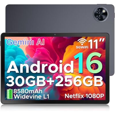 DOOGEE U11 Pro Android 16 Tablet 11 Zoll, 30GB RAM+256GB ROM (2TB TF) 8580mAh, 90Hz Display, Unisoc T7200 Octa Core Tablet PC, 13MP+5MP, 5G WiFi/Widevine L1/ GPS/Face ID/OTG DOOGEE U11 Pro Android 16 Tablet 11 Zoll, 30GB RAM+256GB ROM (2TB TF) 8580mAh, 90Hz Display, Unisoc T7200 Octa Core Tablet PC, 13MP+5MP, 5G WiFi/Widevine L1/ GPS/Face ID/OTG