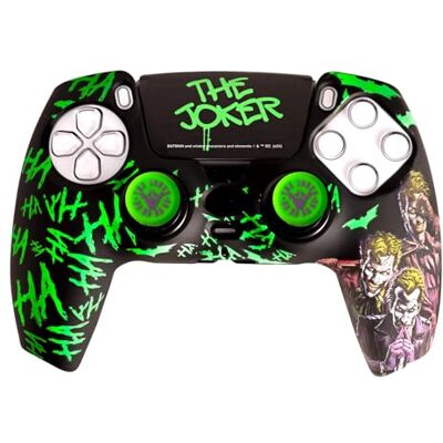 FRTEC Joker Combo Pack PS5-Controller, Hartschale + Grips + Touchpad Sticker für DualSense, PS5, offizielles Lizenzprodukt FRTEC Joker Combo Pack PS5-Controller, Hartschale + Grips + Touchpad Sticker für DualSense, PS5, offizielles Lizenzprodukt