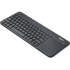 Logitech K400 Plus Kabellose TV-Tastatur mit Touchpad, 2,4 GHz Verbindung via Unifying USB-Empfänger, Programmierbare Multimedia-Tasten, Windows/Android/ChromeOS, Tschechisch QWERTZ-Layout Schwarz Logitech K400 Plus Kabellose TV-Tastatur mit Touchpad, 2,4 GHz Verbindung via Unifying USB-Empfänger, Programmierbare Multimedia-Tasten, Windows/Android/ChromeOS, Tschechisch QWERTZ-Layout Schwarz