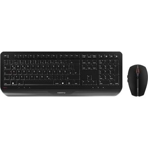 CHERRY GENTIX Desktop, Kabelloses Tastatur-Maus-Set, Deutsches Layout (QWERTZ), 2,4 GHz Funk, Integrierte Handballenauflage, Symmetrische Maus, Schwarz CHERRY GENTIX Desktop, Kabelloses Tastatur-Maus-Set, Deutsches Layout (QWERTZ), 2,4 GHz Funk, Integrierte Handballenauflage, Symmetrische Maus, Schwarz