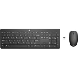 HP 230 Wireless Tastatur und Maus Set – Kabellose 2,4GHz Verbindung, QWERTZ Deutsches Layout, leise & komfortabel, bis zu 16 Monate Akkulaufzeit, USB-Empfänger – Schwarz HP 230 Wireless Tastatur und Maus Set – Kabellose 2,4GHz Verbindung, QWERTZ Deutsches Layout, leise & komfortabel, bis zu 16 Monate Akkulaufzeit, USB-Empfänger – Schwarz