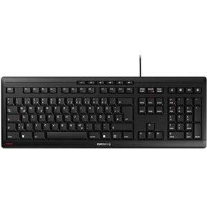 CHERRY Stream Keyboard, Kabelgebundene Tastatur, Deutsches Layout (QWERTZ), Flüsterleiser Tastenanschlag, Einzigartiges Tippgefühl, Flaches Design, Schwarz CHERRY Stream Keyboard, Kabelgebundene Tastatur, Deutsches Layout (QWERTZ), Flüsterleiser Tastenanschlag, Einzigartiges Tippgefühl, Flaches Design, Schwarz