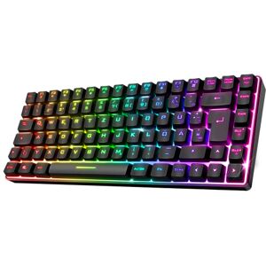 SPIRIT OF GAMER Kabellos Bluetooth Gaming Tastatur Keyboard TKL RGB QWERTZ 65% Semi-Mechanische Tasten mit Hintergrundbeleuchtung Davon 25 Anti-Ghosting Kompatibel mit PC Smartphone & Tablet SPIRIT OF GAMER Kabellos Bluetooth Gaming Tastatur Keyboard TKL RGB QWERTZ 65% Semi-Mechanische Tasten mit Hintergrundbeleuchtung Davon 25 Anti-Ghosting Kompatibel mit PC Smartphone & Tablet