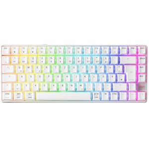 CHERRY XTRFY K33 Compact Wireless, Kabellose Mem-chanical Gaming-Tastatur, 75-Prozent-Format, Multi-Device Keyboard, RGB-Beleuchtung, IP54 Staub- & Spritzwassergeschützt, DE-Layout (QWERTZ), Weiß CHERRY XTRFY K33 Compact Wireless, Kabellose Mem-chanical Gaming-Tastatur, 75-Prozent-Format, Multi-Device Keyboard, RGB-Beleuchtung, IP54 Staub- & Spritzwassergeschützt, DE-Layout (QWERTZ), Weiß