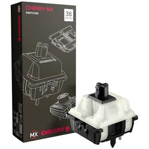 CHERRY MX2A Black Clear TOP Switch Kit, 36 Mechanische Tastatur-Schalter, für DIY, Hot Swap oder Gaming-Keyboard, Linearer Switch ohne klick, Kraftvoll & Direkt CHERRY MX2A Black Clear TOP Switch Kit, 36 Mechanische Tastatur-Schalter, für DIY, Hot Swap oder Gaming-Keyboard, Linearer Switch ohne klick, Kraftvoll & Direkt
