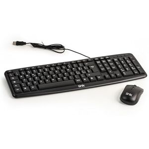 LINK LKTAST02 + LKMOS02 Italienische USB-Tastatur 108 Tasten Farbe Schwarz + kabellose Maus 3 Tasten schwarz 1000 DPI LINK LKTAST02 + LKMOS02 Italienische USB-Tastatur 108 Tasten Farbe Schwarz + kabellose Maus 3 Tasten schwarz 1000 DPI