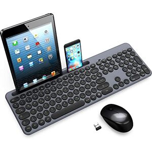 LeadsaiL Tastatur Maus Sets Kabellos,Ergonomische Maus und Tastatur,Funk PC Tastatur und Maus in Standardgröße,Deutsch QWERTZ-Layout, Leise-Klick-Taste,12 FN-Tasten Für Windows Computer, macOS, Laptop LeadsaiL Tastatur Maus Sets Kabellos,Ergonomische Maus und Tastatur,Funk PC Tastatur und Maus in Standardgröße,Deutsch QWERTZ-Layout, Leise-Klick-Taste,12 FN-Tasten Für Windows Computer, macOS, Laptop