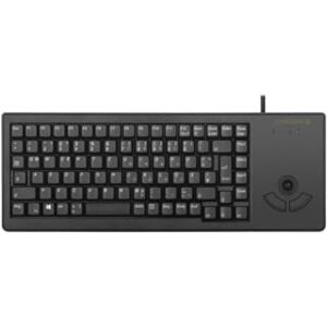 CHERRY G84-5400 XS, Kompakte Tastatur mit Trackball, EU-Layout (QWERTY), Kabelgebunden (USB-A Anschluss), Mechanische ML Switches, Schwarz CHERRY G84-5400 XS, Kompakte Tastatur mit Trackball, EU-Layout (QWERTY), Kabelgebunden (USB-A Anschluss), Mechanische ML Switches, Schwarz