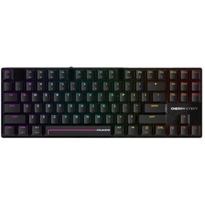 CHERRY XTRFY MX 8.2 Pro TMR Wireless, Magnetisch/Mechanisch TKL-Gaming-Tastatur, US Layout (QWERTY), Hot-Swappable Cherry MK Crystal-Schalter, Schwarz CHERRY XTRFY MX 8.2 Pro TMR Wireless, Magnetisch/Mechanisch TKL-Gaming-Tastatur, US Layout (QWERTY), Hot-Swappable Cherry MK Crystal-Schalter, Schwarz