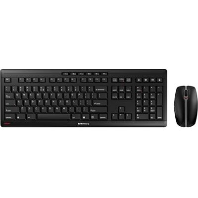 CHERRY Stream Desktop Recharge, Kabelloses Tastatur-Maus-Set, EU-Layout (QWERTY), 2,4 GHz Funk, Leiser Tastenanschlag, Wiederaufladbar, Schwarz CHERRY Stream Desktop Recharge, Kabelloses Tastatur-Maus-Set, EU-Layout (QWERTY), 2,4 GHz Funk, Leiser Tastenanschlag, Wiederaufladbar, Schwarz