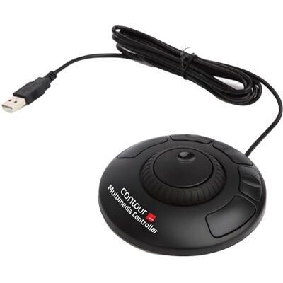 Contour Multimedia Controller Xpress Ergonomisches Jog Wheel für Video/Music/Bildbearbeitung USB-Multimedia Controller für PC + Mac 5 programmierbare Tasten Jog-Ring mit 7 Geschwindigkeiten Contour Multimedia Controller Xpress Ergonomisches Jog Wheel für Video/Music/Bildbearbeitung USB-Multimedia Controller für PC + Mac 5 programmierbare Tasten Jog-Ring mit 7 Geschwindigkeiten