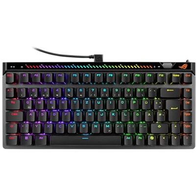 Asus ROG Falchion Ace 75 HE Black Gaming-Tastatur QWERTZ, kabelgebunden USB 2.0, Hot-Swap-fähige ROG HFX V2, Rapid Trigger-Toggle, Touch-Panel, 8000 Hz Polling-Rate, Schwarz Asus ROG Falchion Ace 75 HE Black Gaming-Tastatur QWERTZ, kabelgebunden USB 2.0, Hot-Swap-fähige ROG HFX V2, Rapid Trigger-Toggle, Touch-Panel, 8000 Hz Polling-Rate, Schwarz
