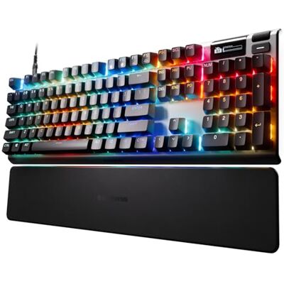 SteelSeries Apex Pro Gen 3 Gaming Keyboard Hall Effect Switches; OmniPoint 3.0 Adjustable Actuation Game-Ready Presets Rapid Trigger, Protection Mode, Rapid Tap/SOCD American QWERTY SteelSeries Apex Pro Gen 3 Gaming Keyboard Hall Effect Switches; OmniPoint 3.0 Adjustable Actuation Game-Ready Presets Rapid Trigger, Protection Mode, Rapid Tap/SOCD American QWERTY