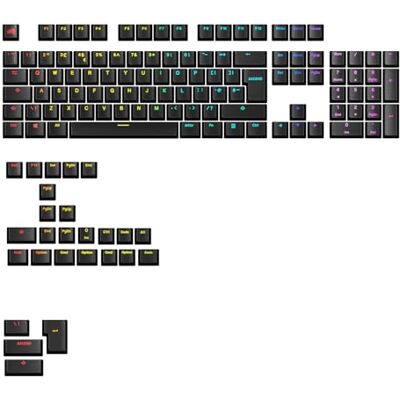 GLORIOUS Gaming – GPBT Backlit-tangenter (svarta), genomskinliga symboler för ljusgenomsläpp, passar mekaniska tangentbord i 100%,75%,65% Och 60% storlek – Brittisk QWERTY-Layout GLORIOUS Gaming – GPBT Backlit-tangenter (svarta), genomskinliga symboler för ljusgenomsläpp, passar mekaniska tangentbord i 100%,75%,65% Och 60% storlek – Brittisk QWERTY-Layout
