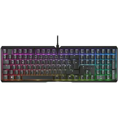 CHERRY XTRFY MX 3.1, Mechanische Gaming-Tastatur, Deutsches Layout (QWERTZ), RGB-Beleuchtung, Aluminium-Gehäuse, USB-A Anschluss, MX2A RED Switches, Schwarz CHERRY XTRFY MX 3.1, Mechanische Gaming-Tastatur, Deutsches Layout (QWERTZ), RGB-Beleuchtung, Aluminium-Gehäuse, USB-A Anschluss, MX2A RED Switches, Schwarz