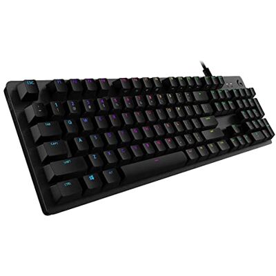 Logitech 512 mechanische Gaming-Tastatur Lichtleistenverstärkung, lasergraviert, Premium-Support für die Gaming-Tastatur G512 X 98 Transparent Logitech 512 mechanische Gaming-Tastatur Lichtleistenverstärkung, lasergraviert, Premium-Support für die Gaming-Tastatur G512 X 98 Transparent
