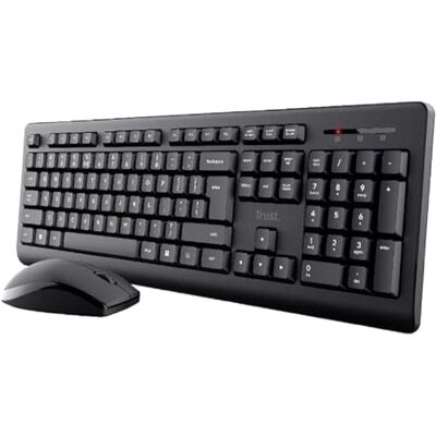 Trust Primo Spanisches QWERTY-Layout Tastatur und Maus Set Kabellos Trust Primo Spanisches QWERTY-Layout Tastatur und Maus Set Kabellos