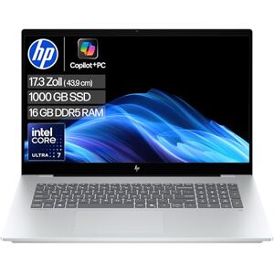 HP OmniBook X Flip 2-in-1 Laptop (17.3 Zoll FHD-Touchscreen, Intel Core Ultra 7, Copilot+, 16GB RAM, 1TB, Win11, QWERTZ) Silber HP OmniBook X Flip 2-in-1 Laptop (17.3 Zoll FHD-Touchscreen, Intel Core Ultra 7, Copilot+, 16GB RAM, 1TB, Win11, QWERTZ) Silber