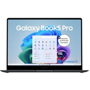 Samsung Galaxy Book5 Pro AI-Laptop, 14-Zoll-Display, AI-Notebook mit Intel Core Ultra 7 Prozessor, 16 GB RAM, 512 GB Speicher, Copilot+ PC, Moonstone Gray, 3 Jahre Herstellergarantie Samsung Galaxy Book5 Pro AI-Laptop, 14-Zoll-Display, AI-Notebook mit Intel Core Ultra 7 Prozessor, 16 GB RAM, 512 GB Speicher, Copilot+ PC, Moonstone Gray, 3 Jahre Herstellergarantie