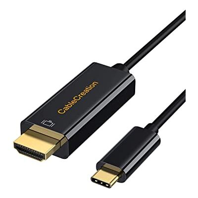 CableCreation USB-C auf HDMI Kabel 1.8M, 4K USB Typ C auf HDMI Kabel(Thunderbolt 3/4), USB C HDMI Adapter für Galaxy S22/S20, MacBook Pro/Air 2020, iPad Pro 2021/2020, Surface Book 2, XPS 15.usw CableCreation USB-C auf HDMI Kabel 1.8M, 4K USB Typ C auf HDMI Kabel(Thunderbolt 3/4), USB C HDMI Adapter für Galaxy S22/S20, MacBook Pro/Air 2020, iPad Pro 2021/2020, Surface Book 2, XPS 15.usw