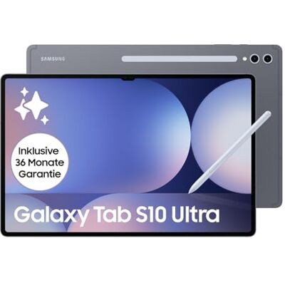 Samsung Galaxy Tab S10 Ultra AI Tablet, Android Tablet, 16 GB RAM, 1 TB Speicher, AMOLED-Display, Antireflexionsbeschichtung, Inkl. S Pen, WiFi, Moonstone Gray, 36 Monate Herstellergarantie Samsung Galaxy Tab S10 Ultra AI Tablet, Android Tablet, 16 GB RAM, 1 TB Speicher, AMOLED-Display, Antireflexionsbeschichtung, Inkl. S Pen, WiFi, Moonstone Gray, 36 Monate Herstellergarantie