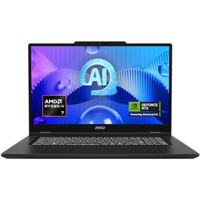 MSI VenturePro A17 AI+, Business-Laptop, AMD Ryzen™ AI 7 350 Prozessor, 17,3" Full HD Display, NVIDIA® GeForce RTX™ 5060 Grafik, 16 GB RAM, 512 GB SSD, Windows 11 Home, QWERTZ Tastatur, A3HWFG-003 MSI VenturePro A17 AI+, Business-Laptop, AMD Ryzen™ AI 7 350 Prozessor, 17,3" Full HD Display, NVIDIA® GeForce RTX™ 5060 Grafik, 16 GB RAM, 512 GB SSD, Windows 11 Home, QWERTZ Tastatur, A3HWFG-003