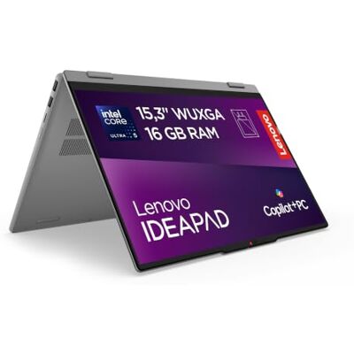 IBM IdeaPad 5i 2in1 Laptop 15.3" WUXGA Touch Display Intel Core Ultra 5 322 16GB RAM 512GB SSD Integrierte Intel Grafik Windows 11 QWERTZ Grau 3 Monate Premium Care inkl. Stift IBM IdeaPad 5i 2in1 Laptop 15.3" WUXGA Touch Display Intel Core Ultra 5 322 16GB RAM 512GB SSD Integrierte Intel Grafik Windows 11 QWERTZ Grau 3 Monate Premium Care inkl. Stift