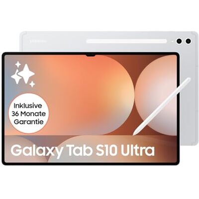 Samsung Galaxy Tab S10 Ultra AI Tablet, Android Tablet, 12 GB RAM, 512 GB Speicher, AMOLED-Display, Antireflexionsbeschichtung, Inkl. S Pen, WiFi, Platinum Silver, 36 Monate Herstellergarantie Samsung Galaxy Tab S10 Ultra AI Tablet, Android Tablet, 12 GB RAM, 512 GB Speicher, AMOLED-Display, Antireflexionsbeschichtung, Inkl. S Pen, WiFi, Platinum Silver, 36 Monate Herstellergarantie
