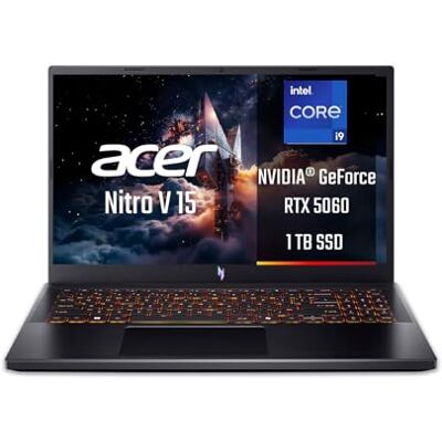 Acer Nitro V 15 ANV15-52-94KP Notebook Gaming, nVidia GeForce RTX 5060 8 GB GDDR7, Intel Core i9-13900H Prozessor, 16 GB DDR4 RAM, 1024 GB SSD, Display 39,5 cm (15,6 Zoll) FHD IPS 165 Hz LED LCD Acer Nitro V 15 ANV15-52-94KP Notebook Gaming, nVidia GeForce RTX 5060 8 GB GDDR7, Intel Core i9-13900H Prozessor, 16 GB DDR4 RAM, 1024 GB SSD, Display 39,5 cm (15,6 Zoll) FHD IPS 165 Hz LED LCD