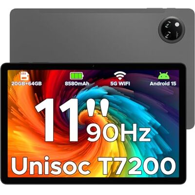 DOOGEE Tab A9+ Android 16 AI Tablet 11 Zoll, Unisoc T7200 Octa-Core 8580mAh Gaming Tablet Android 20GB RAM+64GB ROM(TF 2TB), WiFi5 Tablets PC, 90Hz-1080P, WidevineL1/Face ID/OTG/GPS/Dual Speaker DOOGEE Tab A9+ Android 16 AI Tablet 11 Zoll, Unisoc T7200 Octa-Core 8580mAh Gaming Tablet Android 20GB RAM+64GB ROM(TF 2TB), WiFi5 Tablets PC, 90Hz-1080P, WidevineL1/Face ID/OTG/GPS/Dual Speaker